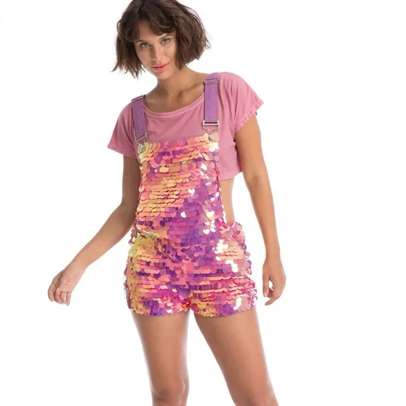 ISO Rosa Bloom Dungarees size M-L - Picture 1 of 1